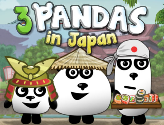 3 панды в Японии HTML5