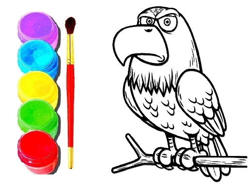 Книжка-раскраска орла