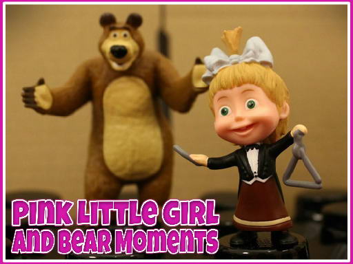 Рожева дівчинка і ведмідь моменти