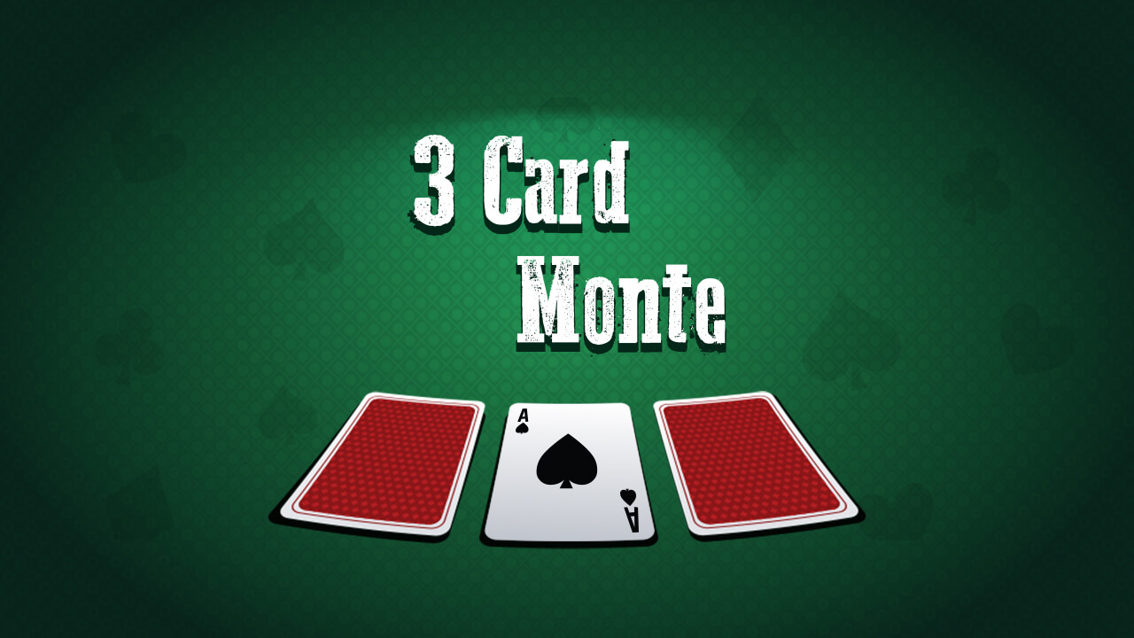 3 картки Монте